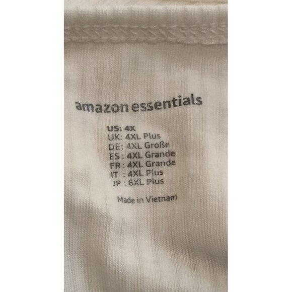 V-Neck Long Sleeve Knit Ribbed Top Pack Of 2 Eggshell White & Black Size 4X - Picture 10 of 13